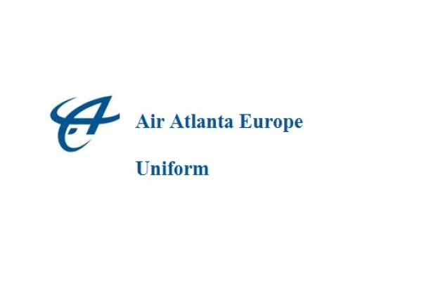 Uniforms stewardess: Air Atlanta Europe. United Kingdom.