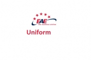 Uniforms of flight attendants: European Air Express. Germany.